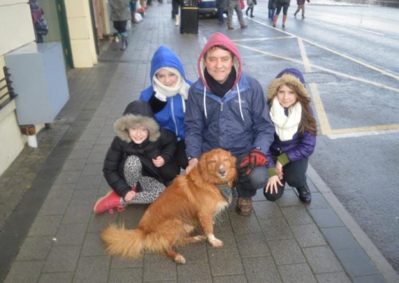 Brave Ginger the dog fearless in the face of Blackrock&rsquo;s stormy waves 