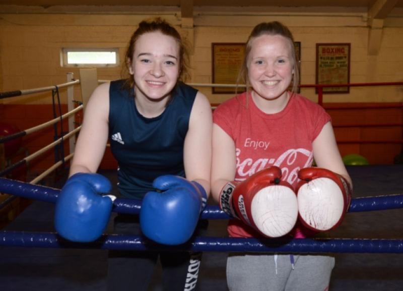 Dealgan Boxing Club's Amy Broadhurst and Orla Garvey who will represent Ireland at the AIBA Womens Youth and Junior World Boxing Championships in Taiwan this weekend