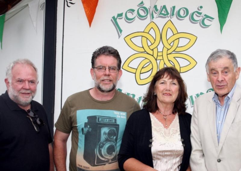 Founder members of Scoraiocht Lann Leire at their 40th Anniversary celebrations in Dunleer. Fromo left : Hugh Conlon, Liam Reynolds, Dolly Flanagan, John Flanagan and Sean Flanagan