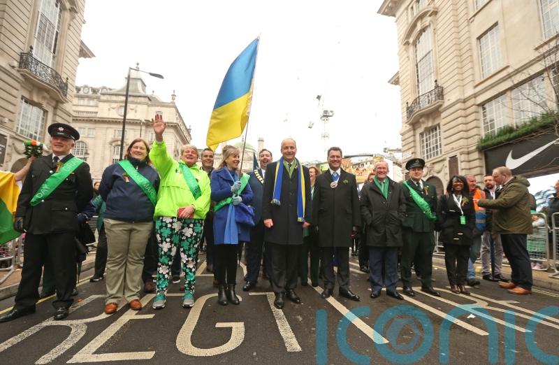 Taoiseach voices support for Ukraine at St Patrick&rsquo;s Day parade in London