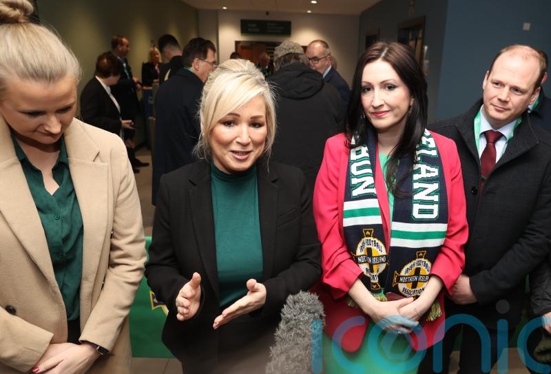 O’Neill becomes first nationalist First Minister to attend Windsor Park game