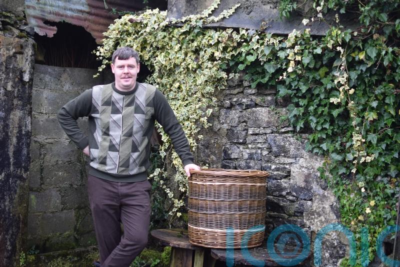 Irish basket weaver takes craft to Glastonbury and beyond
