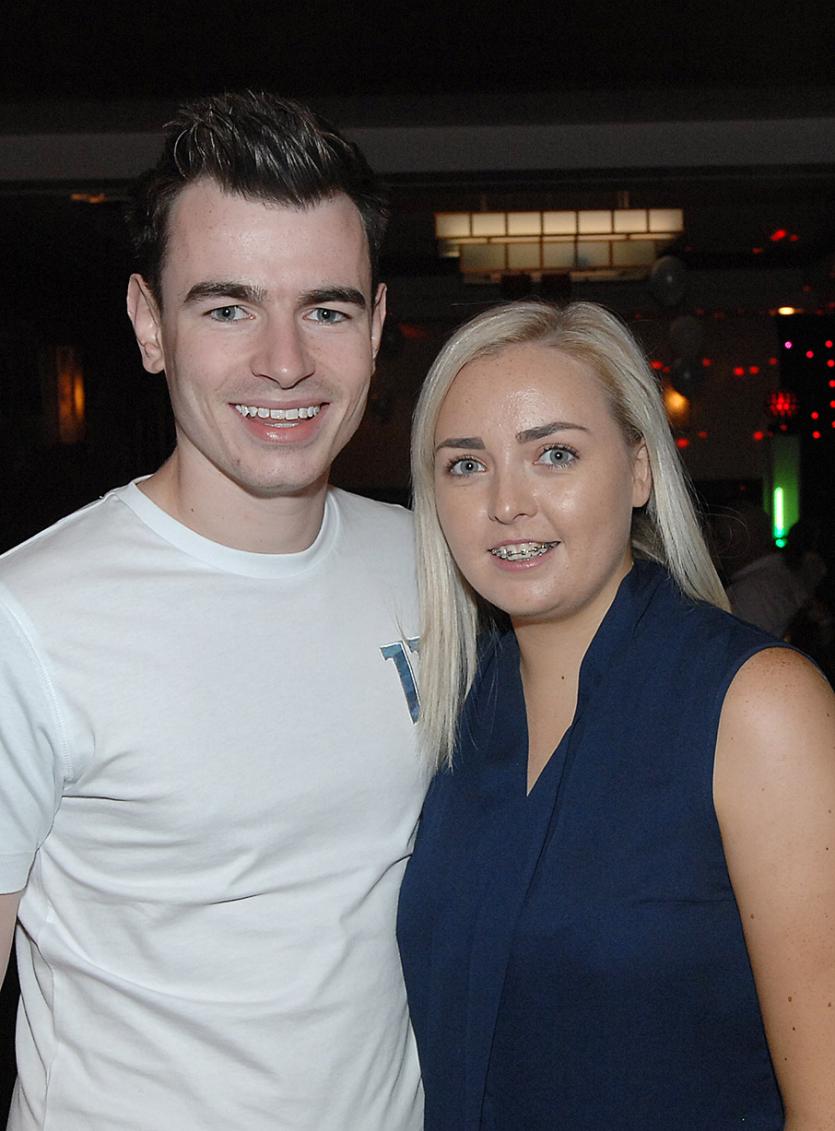Kevin Doherty and Shauna Hanlon enjoying Conor Richardson's 21st party in the Lisdoo