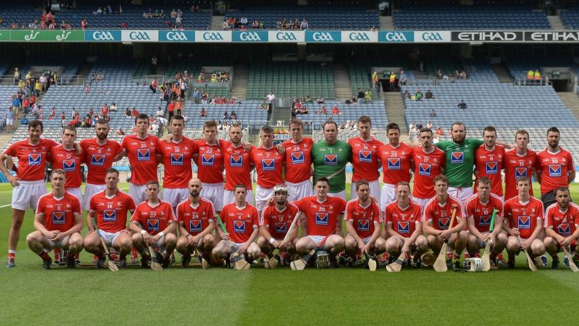 The Louth Hurlers before the Lory Meagher Cup 2016