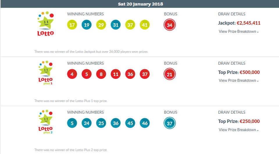 No winners yet for Saturday night's €2.5 million Lotto jackpot Louth Live